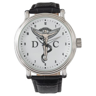 Pulsera Reloj de DC del emblema de la quiropráctica