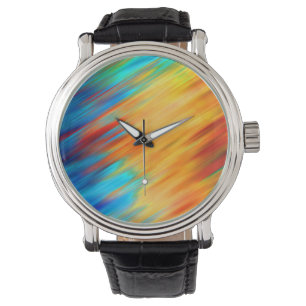 Pulsera Reloj de destello de Naranja azul colorido
