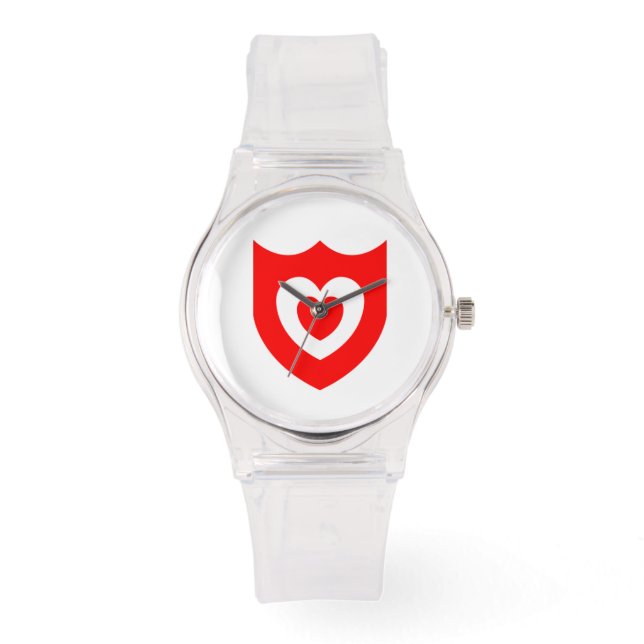 Pulsera Reloj de día amoroso - transparente (Anverso)