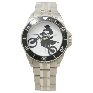 Pulsera RELOJ de DIRTBIKE (negro)