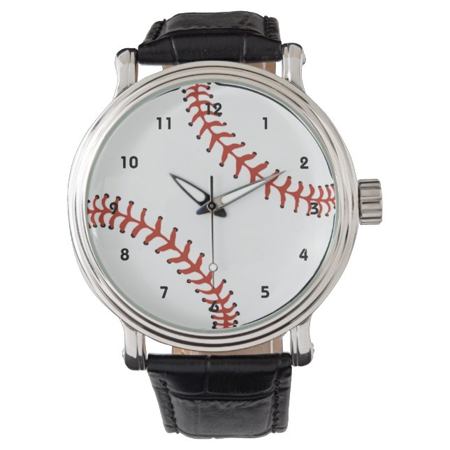 Pulsera Reloj de diseño de béisbol (Anverso)