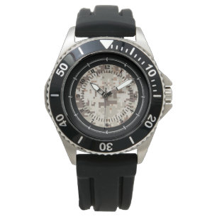 Pulsera Reloj de diseño de camuflaje digital estilo desier