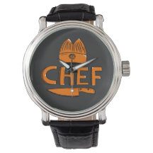 Reloj de diseño e del chef