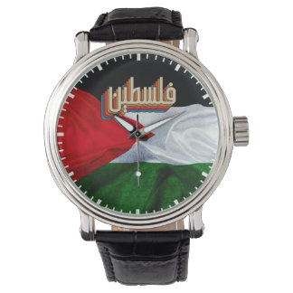 Pulsera Reloj de diseño retro árabe palestino Palestina