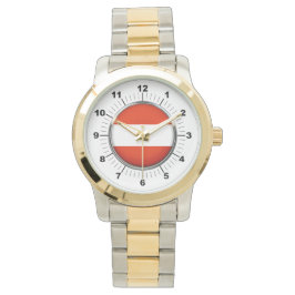 Pulsera Reloj de dos tonos sobredimensionado de la bandera