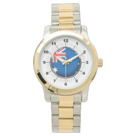 Pulsera Reloj de dos tonos sobredimensionado de la bandera