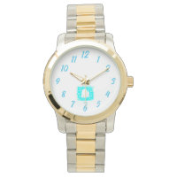 Reloj de dos tonos sobredimensionado de Unisex par