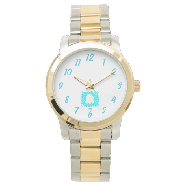 Pulsera Reloj de dos tonos sobredimensionado de Unisex par (Anverso)
