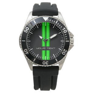Pulsera Reloj de encargo del coche - las Carreras rayan