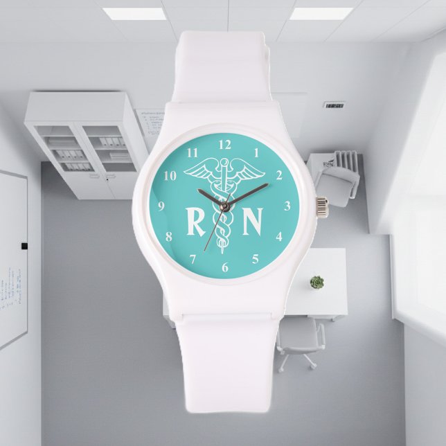 Pulsera Reloj de enfermería registrado | caduceus con mono (nurse watch)