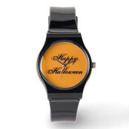 Pulsera Reloj de escritura a mano de Halloween feliz (nara