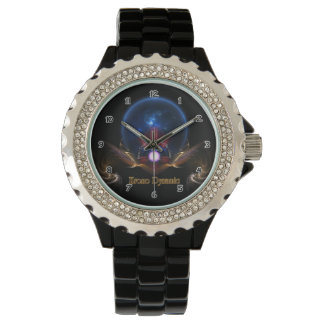 Pulsera Reloj de escritura de arte fractal dinámico de Kro
