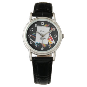 Pulsera Reloj de escritura de artículos de artesanía perso