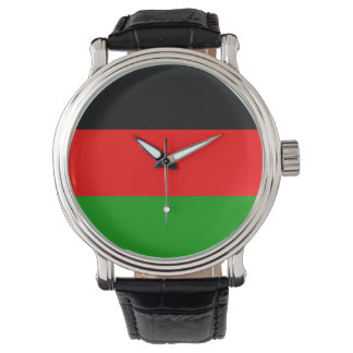 Pulsera Reloj de Esmalte Negro con Rhinestone