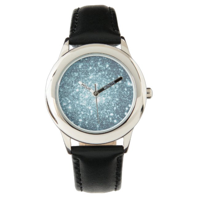 Pulsera Reloj de estrella azul hielo teal (Anverso)