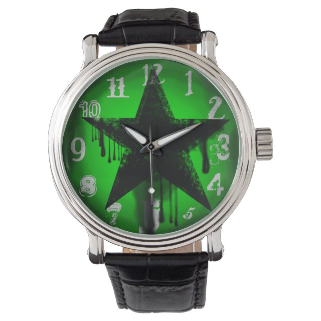 Pulsera Reloj de estrella de rock (Anverso)