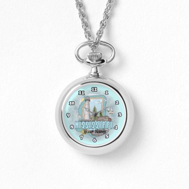 Pulsera Reloj de faro de Mississippi (Anverso)