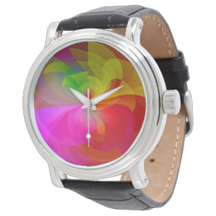 Pulsera Reloj de flor de la cortina de seda