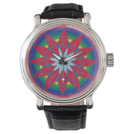 Pulsera Reloj de flores de pinata geométrica