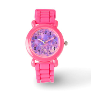 Pulsera Reloj de flores fractales