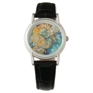 Pulsera Reloj de fósiles de amonitas