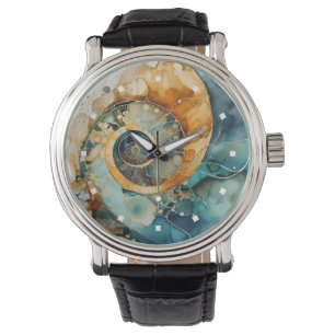 Pulsera Reloj de fósiles de amonitas
