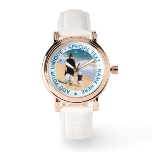 Pulsera Reloj de Foto con Texto Personalizado Regala tus F