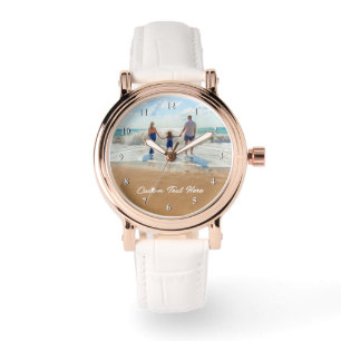 Pulsera Reloj de foto personalizado con tus fotos y texto