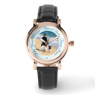 Pulsera Reloj de Foto Personalizado con tus Fotos y Texto
