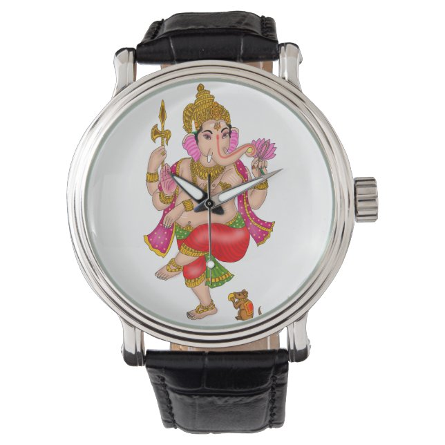 Pulsera Reloj de Ganesha Bailando (Anverso)