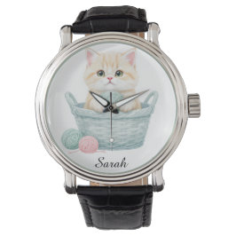Pulsera Reloj de gatito de hermoso hilo