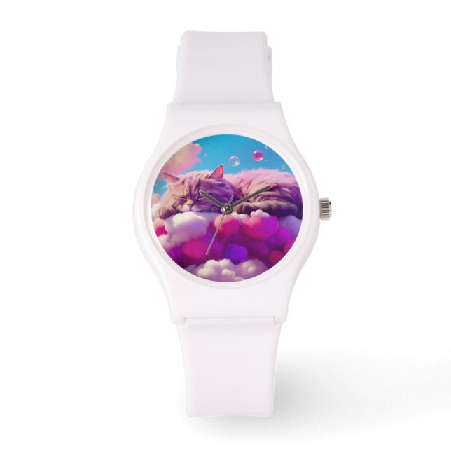 Pulsera Reloj de gato elegante para los amantes del gato (Anverso)