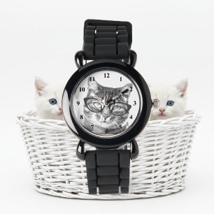 Pulsera Reloj de gato moderno para mujeres