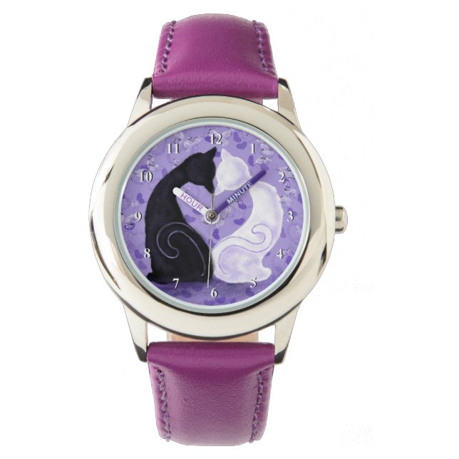 Pulsera Reloj de gatos en cuchara (Anverso)