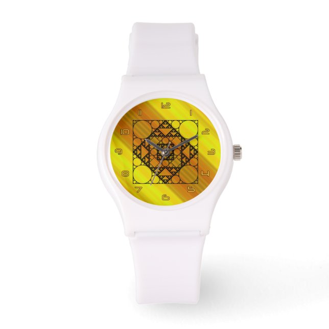 Pulsera Reloj de geometría fractal (Anverso)