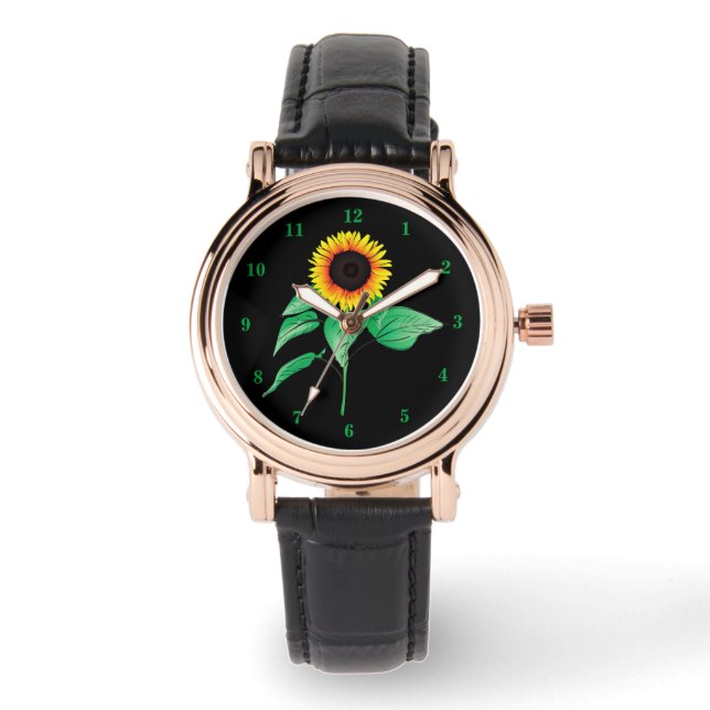 Pulsera Reloj de girasol (Anverso)