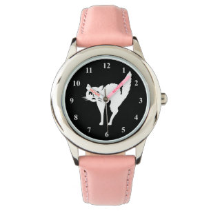 Pulsera Reloj de Halloween para niñas   Diseño de gato asu