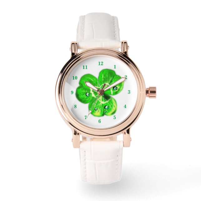 Pulsera Reloj de hojas de trébol (Anverso)
