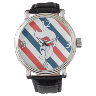 Pulsera Reloj de hombre barbudo en barbería
