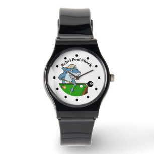 Pulsera Reloj de hombre Cool Funny Rebel Pool Shark