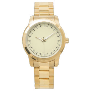 Pulsera Reloj de hombre dorado de gran tamaño moderno