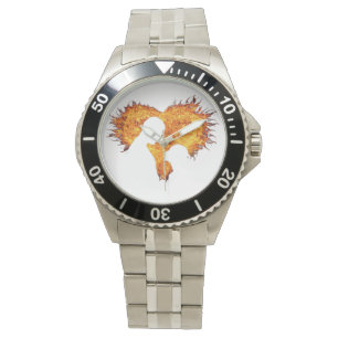 Pulsera Reloj de hombre llama del corazón 