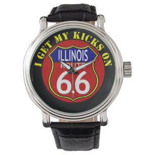 Pulsera Reloj de Illinois de la ruta 66