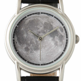 Pulsera Reloj de imágenes de astronomía de luna llena