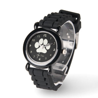 Pulsera Reloj de Impresión de Perro Tiempo de Pata
