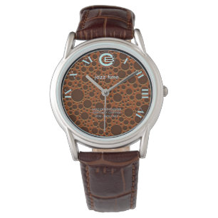 Pulsera Reloj de jazz - dial de chocolate para hombres