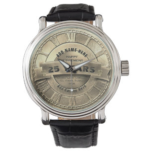 Pulsera Reloj de jubilación de oro personalizado
