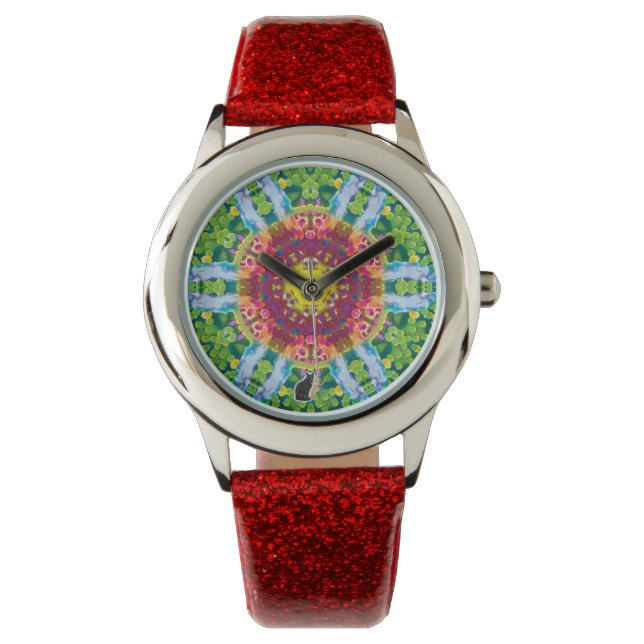 Pulsera Reloj de Kaleidoscopio Granular (Anverso)
