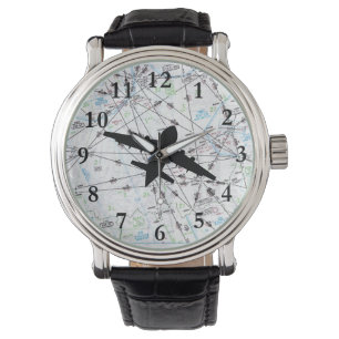 Pulsera Reloj de la aviación, regalo para el piloto,