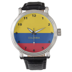 Pulsera Reloj de la bandera de Colombia
